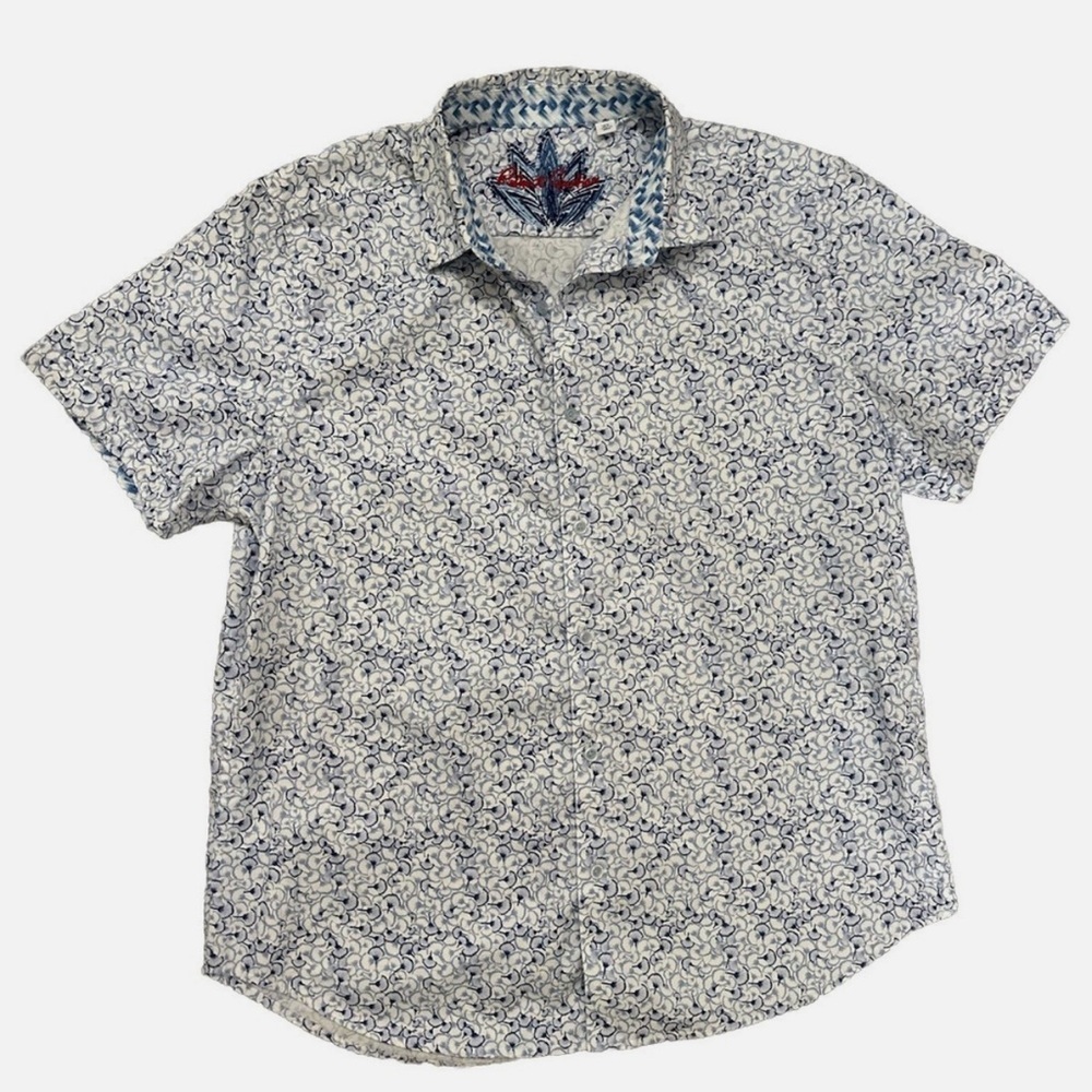 Robert Graham button down short sleeve Shirt Xl